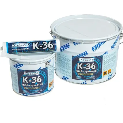 Фото №0 Клей К-36 эластомерный битумный, 1л