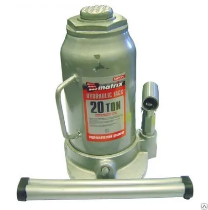 Фото №0 Домкрат гидравлический бутылочный, 20 т, MATRIX MASTER