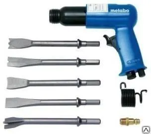 фото Отбойный пневматический молоток Metabo MHS 315 Set Крепление 10 мм., 4-6бар