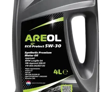 фото Моторное масло AREOL ECO Protect 5W30AR019 5W-30 синтетическое 4 л