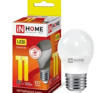 фото Лампа сд LED-ШАР-VC 11Вт 230В Е27 3000К 990Лм IN HOME