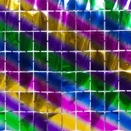 Фото №0 Занавес Прямоугольники, Радужный, Градиент, 100*200 см, 1 шт.