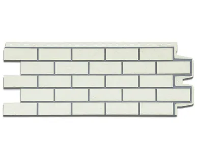 фото Фасадная панель Grand Line Состаренный кирпич Премиум пломбирная 1109*418 (раб.размер 990*386 мм)