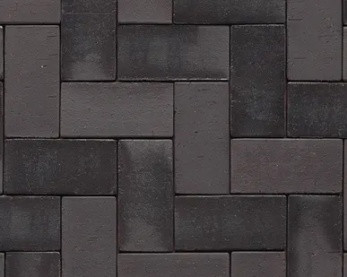 фото Клинкерная брусчатка Muhr №15 Schwarz-bunt edelglanz, 200*100*40 мм