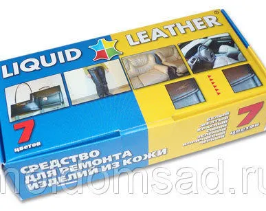 фото Набор ремкомплект автомобильный Жидкая Кожа Liquid Leather клей краска для кожи