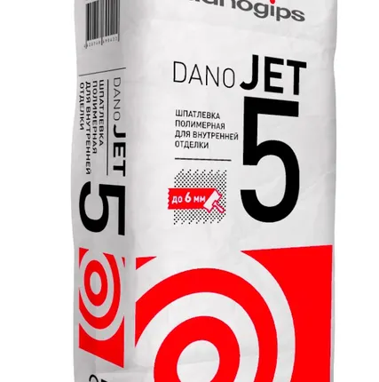 Фото №0 Шпатлевка полимерная DANO JET 5, 25 кг Danogips