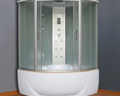 фото Душевая кабина 120х120 Aulica ALC-91120G высокий поддон Silver
