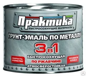 фото Грунт-эмаль Практика серая по рж. быстросох. 25кг