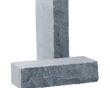 фото Кирпич лицевой силикатный «Серый» полнотелый одинарный колотый
