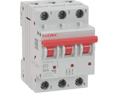 фото Выключатель автоматический модульный YON MD63-3C40-6 6кА DKC MD63-3C40-6