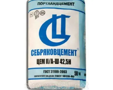 фото Цемент М-500 Д-20 50кг Себряковский