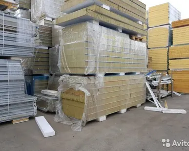 фото Сэндвич-панель минвата 150 мм 5,98 м