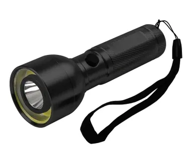 фото Фонарь ручной AF6-L3W/L2W-bk 3Вт COB+2Вт LED 3хAAA (не в компл.) корпус: алюм. ближн./дальн. свет черн. ФАZА 5044722