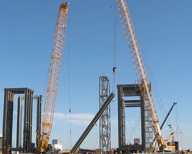 фото Аренда гусеничного крана 120 тонн, гусеничный кран 120 тонн, стрела 80 метров