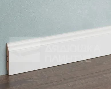 фото Смартпрофайл Пэинт Плинтус МДФ Smartprofile Пэинт 82 Белый под покраску