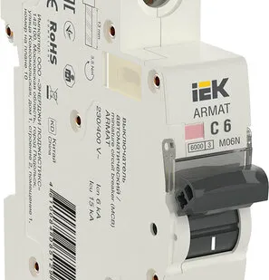 фото IEK ARMAT Авт. выкл. M06N 1P C 6А IEK