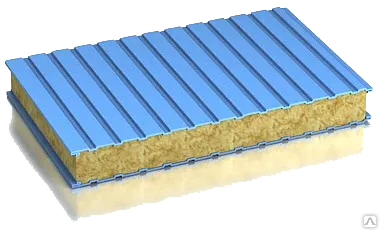 Фото №0 Сэндвич панель базальтовая стеновая 150 мм