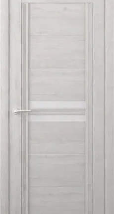 Фото №0 Межкомнатные двери ALBERO "Каролина" Жемчужный/Мателюкс (ДО)