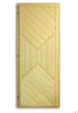 Фото №0 Дверной блок банный (липа) со вставкой 700 х 1900 сорт А