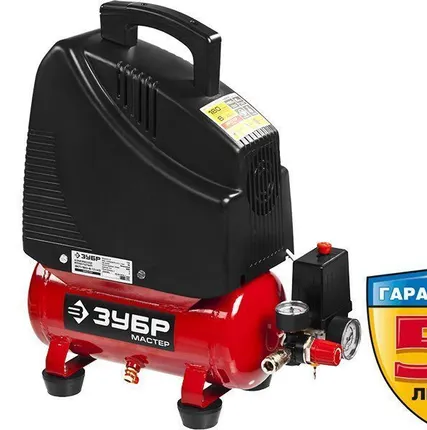 Фото №0 Зубр Компрессор ЗУБР "МАСТЕР" воздушный, поршневой, безмасляный, 180л/мин,