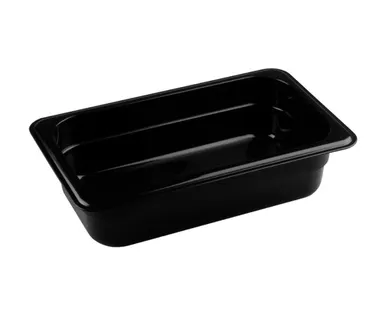 фото Гастроемкость 1/4 h=65 п/п черный Рс /1/28/43254