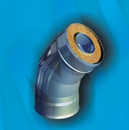 Фото №0 Сэндвич отвод 135 гр (нерж.0,5/оц.0,5) ф115/200 по конденсату