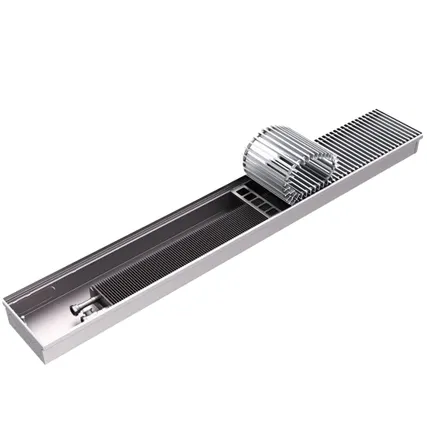 Фото №0 Конвектор внутрипольный ROMMER 100.260.1200 (Решётка роликовая, анодированный алюминий)