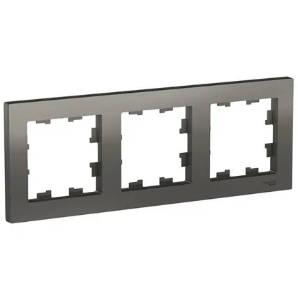 Фото №0 Рамка 3-м AtlasDesign универс. сталь SchE ATN000903