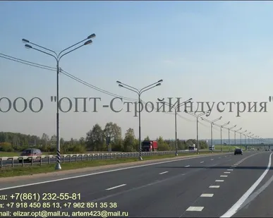 фото Опоры контактной сети трубчатые фланцевые, ТФ-700-9,0-02