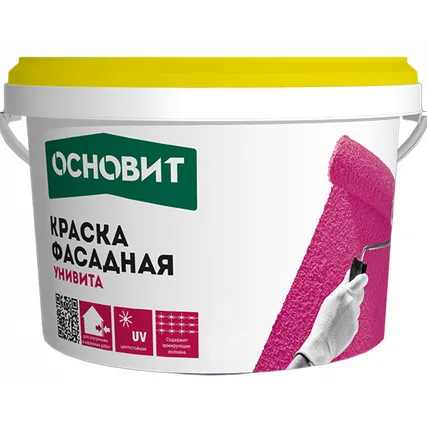 Фото №0 Краска фасадная акриловая ОСНОВИТ УНИВИТА САс91 база С, 13 кг