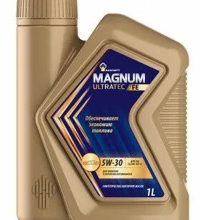 фото Масло моторное синт. Rosneft Magnum Ultratec FE 5W30 (e1L)