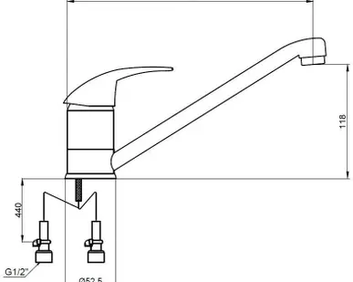фото Kaiser Magistro 14011/14233 Смеситель для мойки Kaiser