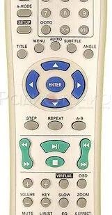 фото Пульт ДУ HYUNDAI RC-D010E, R-301E, KT-9833 (DVD)