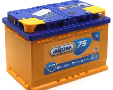 фото Аккумулятор АКОМ 75 Ач о.п.