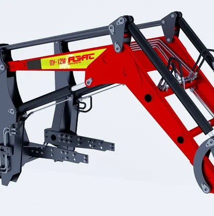 Фото №13 Погрузчик фронтальный ПУ-12М быстросъем рабочих органов г/п - 1200кг для МТЗ, в т.ч. с усиленным передним мостом