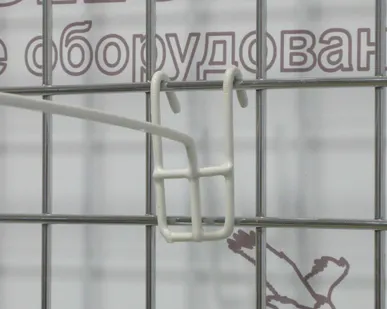 фото Крючок на сетку 150мм, белый