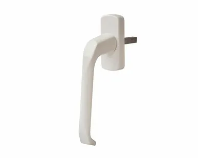 фото Ручка оконная алюминиевая "HERMO" штифт 35 мм, 2 винта, белая