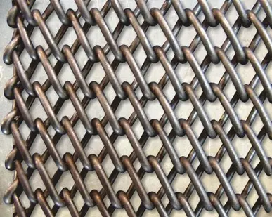 фото Плетеная двойная транспортерная сетка Тип-2 5x4x1 мм СВ08Г2С ТУ 14-4-168-88