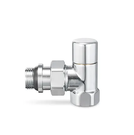 Фото №0 Клапан ручной радиаторный угловой 1/2" н.р.-в.р. Varmega VMDV01-410404 (хром)