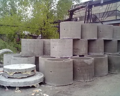 фото Кольца бетонные колодца