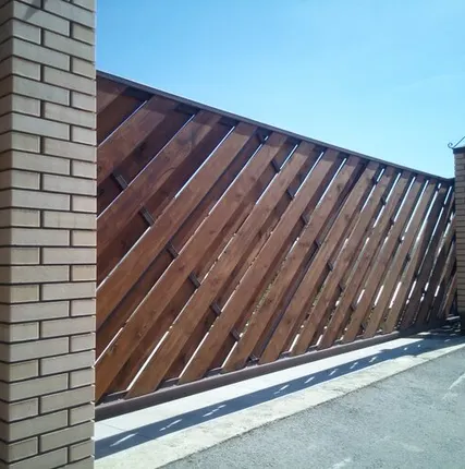 Фото №0 Откатные ворота