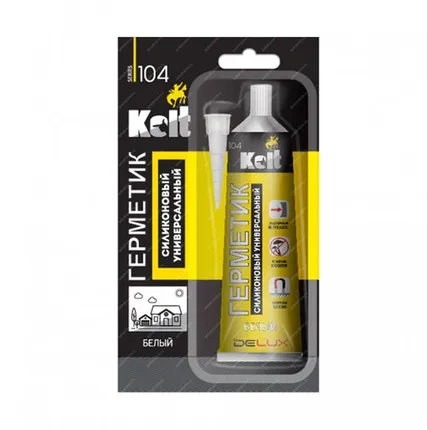 Фото №0 Герметик силиконовый KOLT универсал. 85 мл. белый