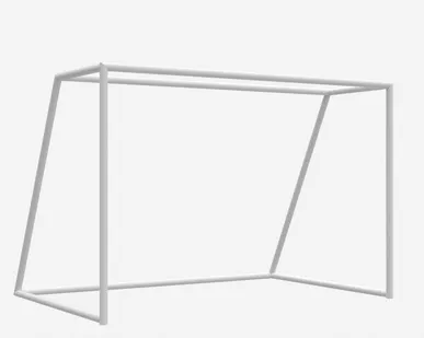 фото Детские минифутбольные ворота для зала из круглой трубы