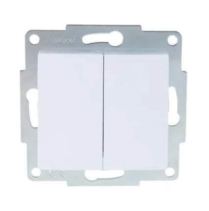 Фото №0 LEZARD Механизм выключателя 2-кл. 1п СП Karina 10А IP20 бел. 707- 0288-101 LEZARD