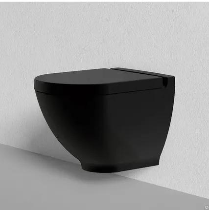 Фото №0 Унитаз W/H WC PAN (CONCEALED FIXING) (Черный матовый)