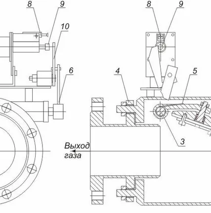 Фото №0 Клапан предохранительный запорный КПЗЭ-250