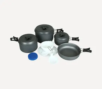 фото Набор Посуды Сплав 3 Кастрюли 1 Сковородка (4-5 Персон)