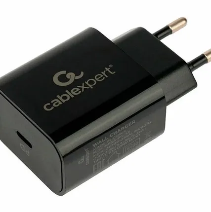 Фото №0 Сетевое з/у Cablexpert 3A Type-C QC3.0/PD 20W black (MP3A-PC-45)