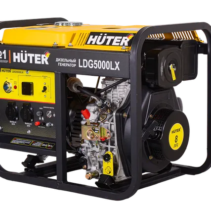 Фото №0 Электрогенератор дизельный LDG 5000LX Huter