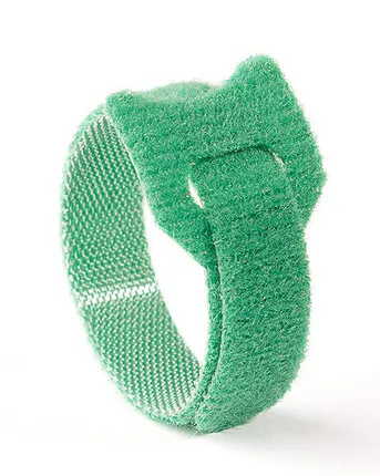 Фото №0 Хомуты-липучки 320x14мм (упак: 10 шт / 1 цвет / зеленый)